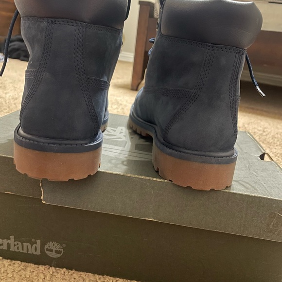 Navy Blue Timberlands - Picture 5 of 8